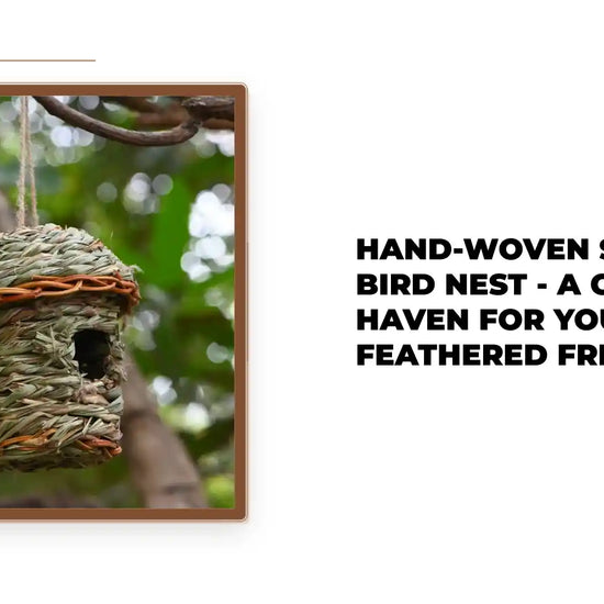 Hand-Woven Straw Bird Nest - A Cozy Haven for Your Feathered Friends by@Outfy
