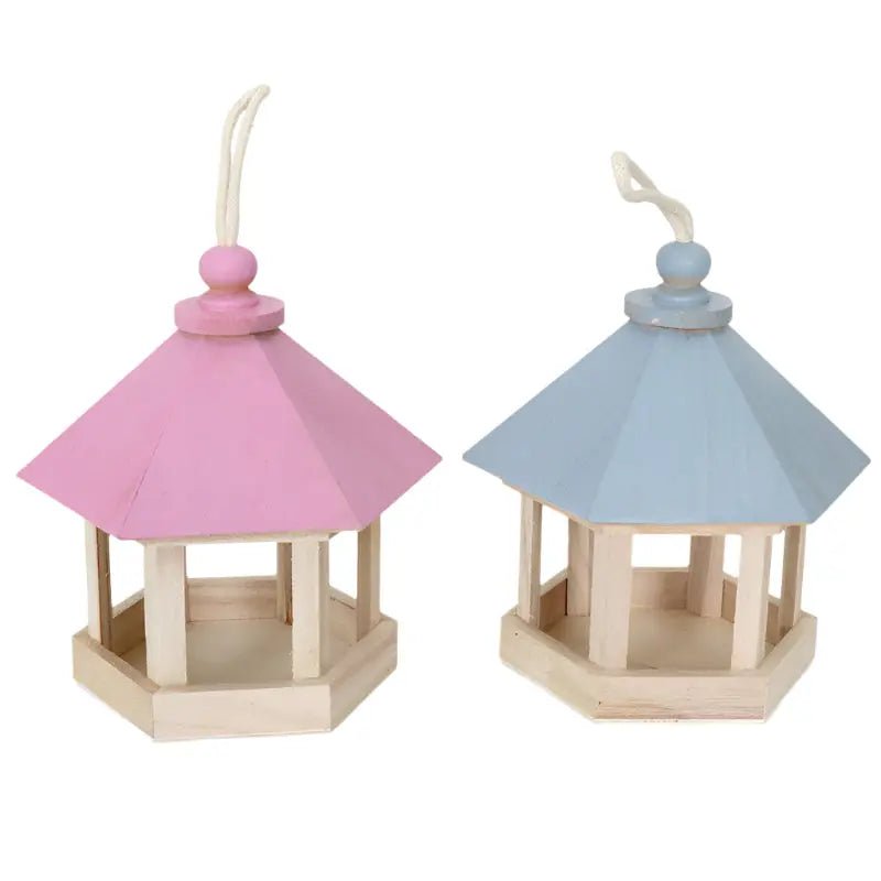 Colorful Handmade Wooden Birdhouse - Garden Decor - Johns Pet Store