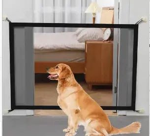 Durable Pet Barrier for Cats & Dogs - Easy Install Safety Gate for Doorways & Stairs - Johns Pet Store