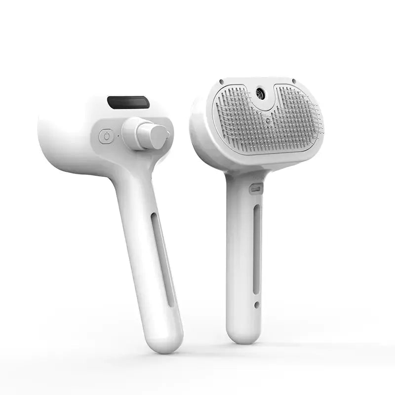 Self Cleaning Pet Comb With Built In Mist Humidifier For Dogs Hydrates Coat Reduces Static Brushing - Johns Pet Store