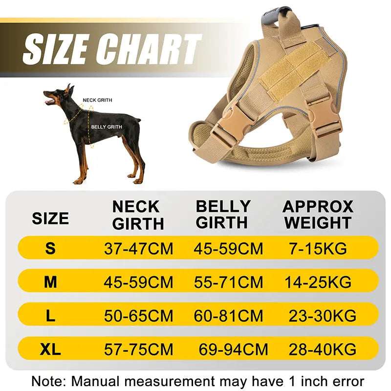 Premium Dog Harness for German Shepherd & Golden Retriever - Secure and Durable Training Vest - Johns Pet Store