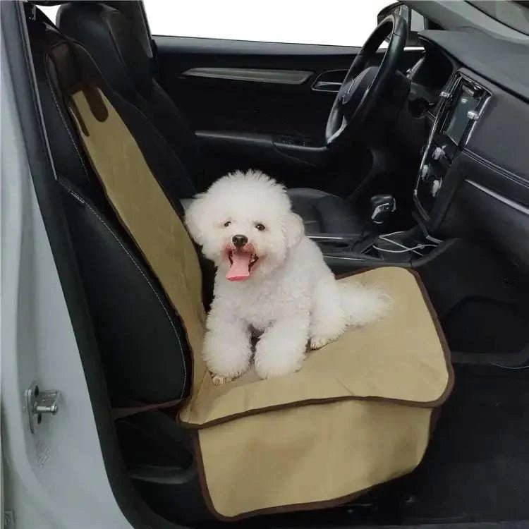 Waterproof Front Seat Cover For Pets With Safety Belt - Car Seat Protector With Non Slip Backing - Johns Pet Store