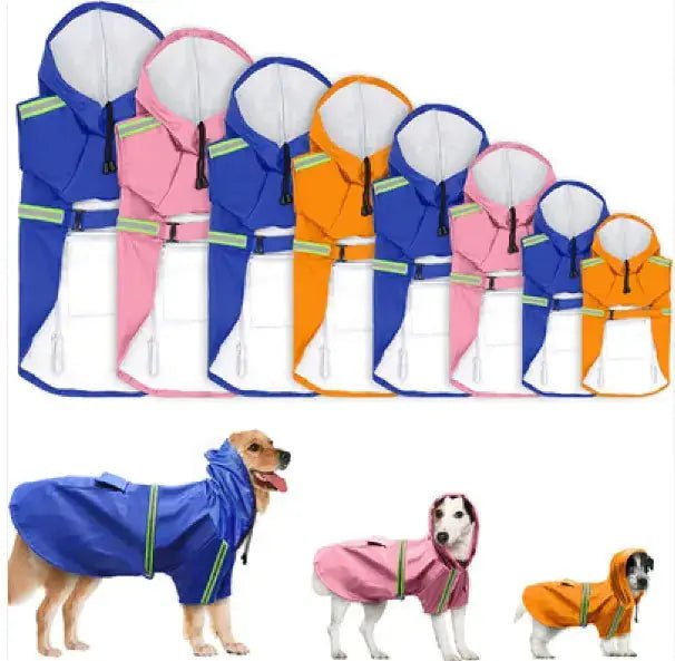 Pet Waterproof Rain Coat - Keep Your Dog and Cat Dry in Any Weather - Johns Pet Store