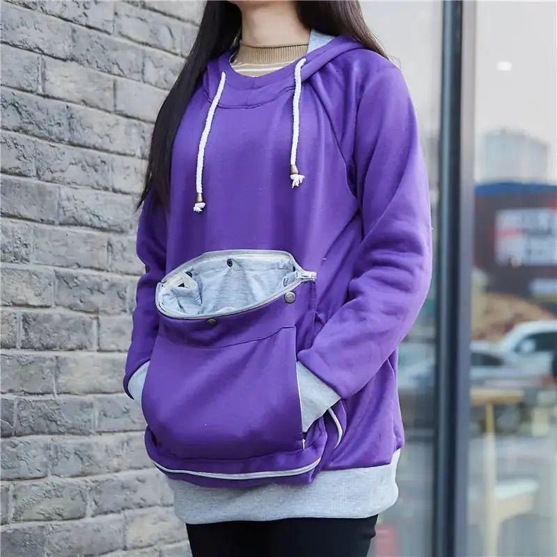 Women Pullover Hoodie Sweatshirt For Small Pets Cozy Street Style Hooded Pet Wear For Cats And Small Dogs - Johns Pet Store