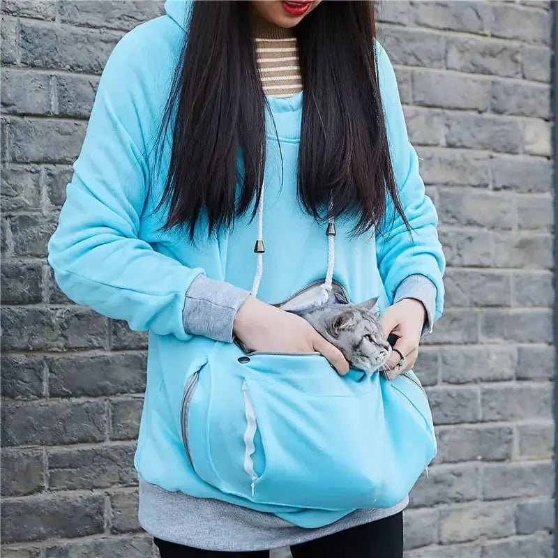 Women Pullover Hoodie Sweatshirt For Small Pets Cozy Street Style Hooded Pet Wear For Cats And Small Dogs - Johns Pet Store