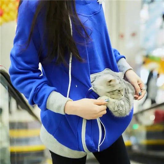 Women Pullover Hoodie Sweatshirt For Small Pets Cozy Street Style Hooded Pet Wear For Cats And Small Dogs - Johns Pet Store